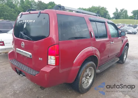 2006 Nissan Pathfinder Se из США, поврежденный, VIN 5N1AR18U46C625611